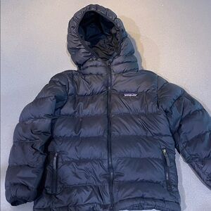 Patagonia Black Hooded Puffer Jacket